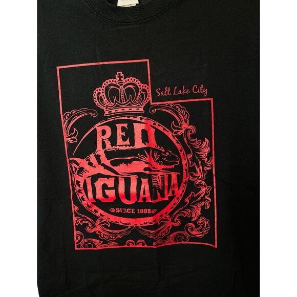 Gildan Red Iguana Restaurant Salt Lake City Red Crown Crewneck T-Shirt S - Picture 3 of 6